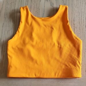 Girlfriend collective Ribbed Crop Tank - Orange